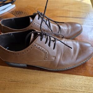 Brown Leather Men's Dress Shoes